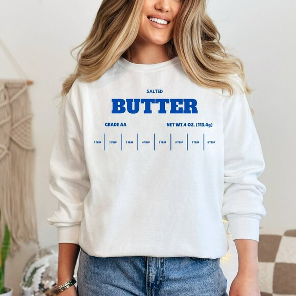 Comfort Colors Tops - Comfort Colors Salted Butter Sweatshirt Yellow Crewneck Unisex Size S